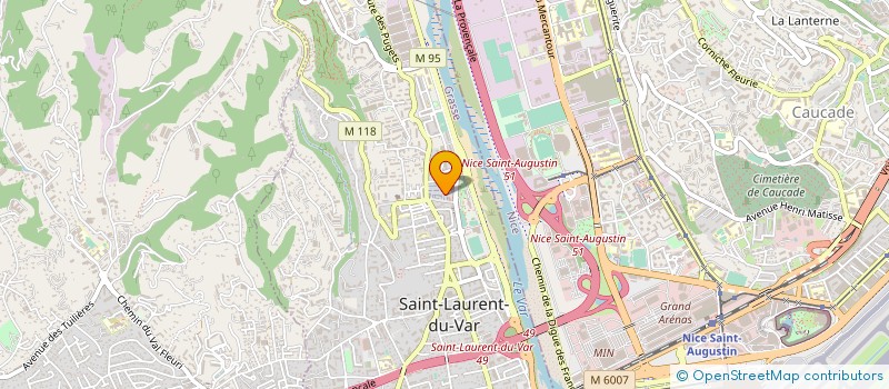 localisation de l'entreprise SCI RUE CENTRALE à SAINT-LAURENT-DU-VAR