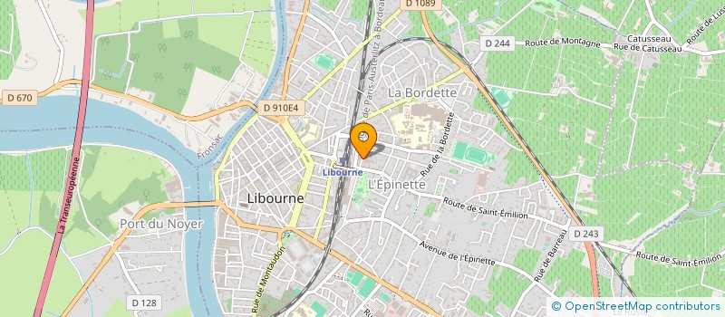 localisation de l'entreprise SCI RUE CHAPERON GRANGERE à LIBOURNE
