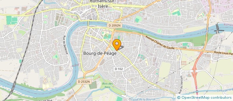 localisation de l'entreprise SCI RUE CHARLES MOSSANT  BOURG-DE-PEAGE