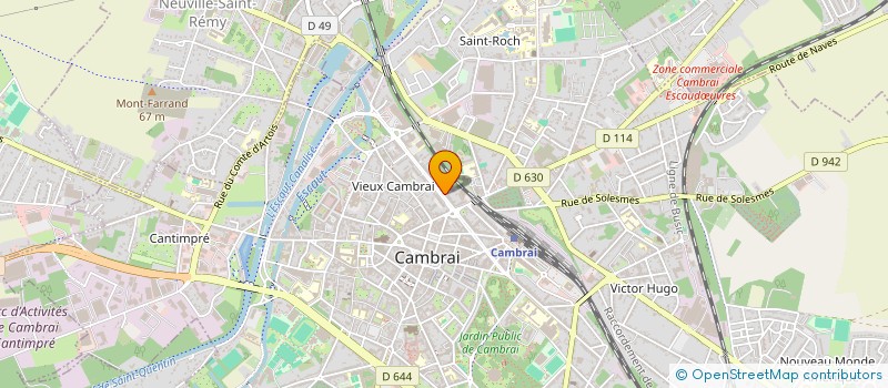 localisation de l'entreprise SCI RUE CORTAMBERT NO 1 à CAMBRAI