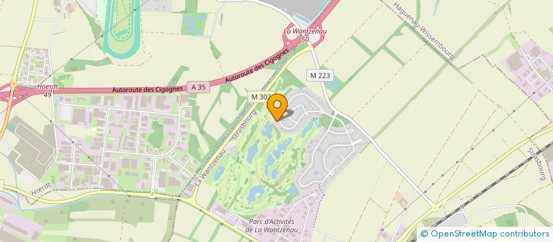 localisation de l'entreprise SCI  RUE CUVIER  LA WANTZENAU