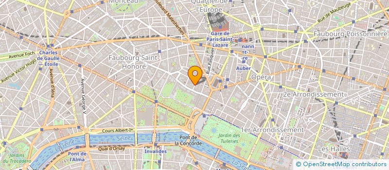 localisation de l'entreprise SCI RUE D'ANJOU  PARIS