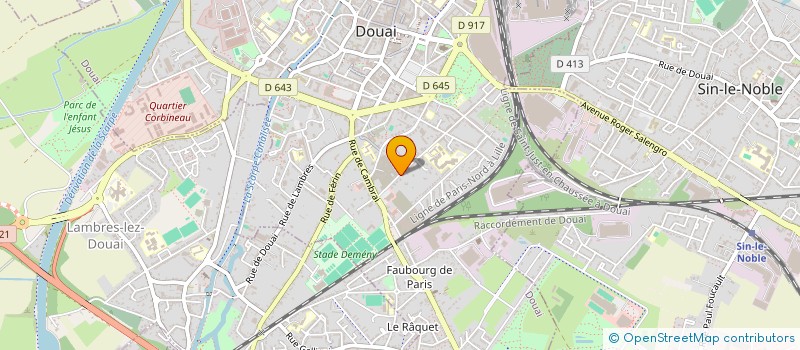 localisation de l'entreprise SCI RUE D ANVERS à DOUAI