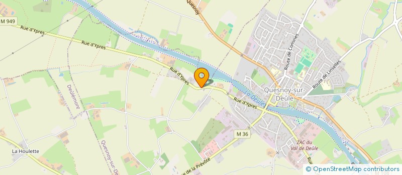 localisation de l'entreprise SCI RUE D'YPRES à QUESNOY-SUR-DEULE