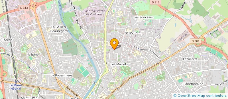 localisation de l'entreprise SCI RUE DE BALLON  LE MANS