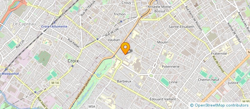 localisation de l'entreprise SCI RUE DE BARBIEUX  ROUBAIX