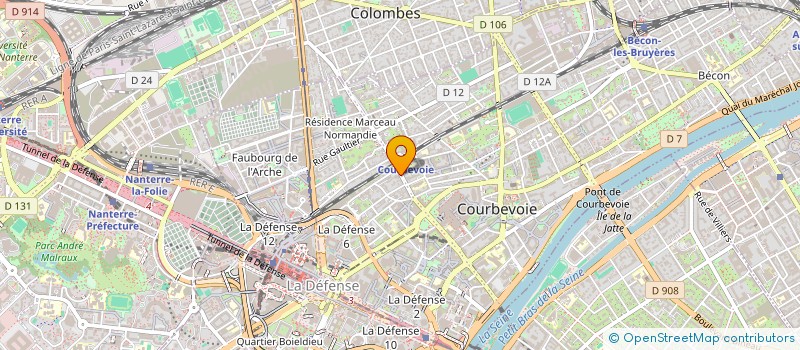 localisation de l'entreprise SCI RUE DE BEZONS à COURBEVOIE