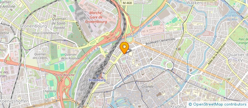 localisation de l'entreprise SCI RUE DE BOUXWILLER  STRASBOURG