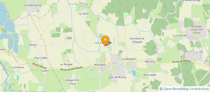 localisation de l'entreprise SCI RUE DE BRET  BRESSE VALLONS