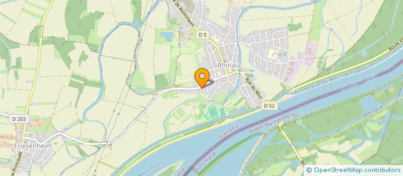 localisation de l'entreprise SCI RUE DE FRIESENHEIM  RHINAU