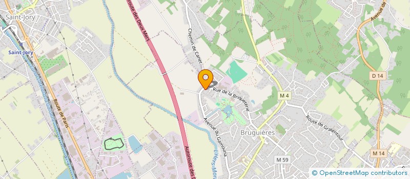 localisation de l'entreprise SCI RUE DE GAVARNIE  BRUGUIERES