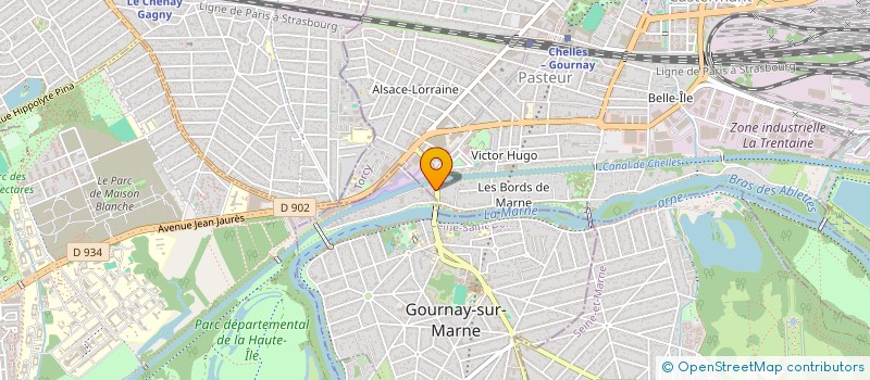 localisation de l'entreprise SCI RUE DE GOURNAY  CHELLES