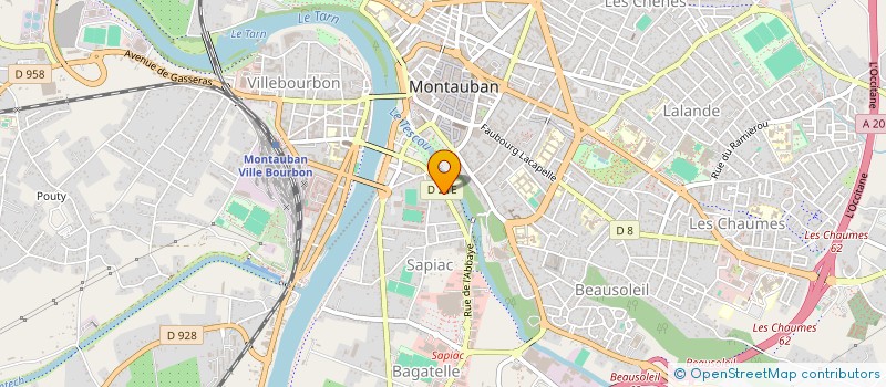 localisation de l'entreprise SCI RUE DE L'ABBAYE  MONTAUBAN