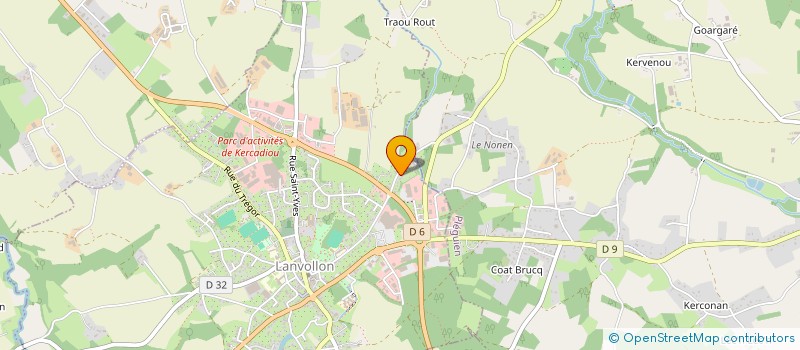 localisation de l'entreprise SCI RUE DE L'ARMOR  LANVOLLON