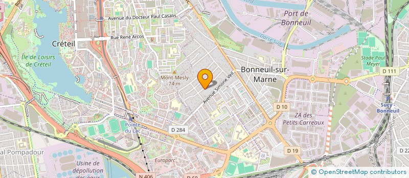 localisation de l'entreprise SCI RUE DE L'AVENIR à BONNEUIL-SUR-MARNE