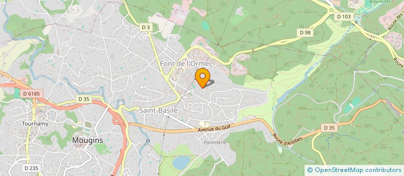localisation de l'entreprise SCI RUE DE L'EGLISE à MOUGINS