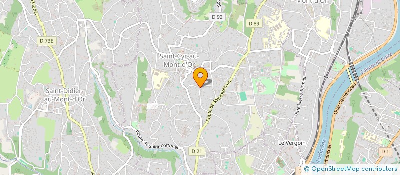 localisation de l'entreprise SCI RUE DE L'ESPOIR  SAINT-CYR-AU-MONT-D'OR