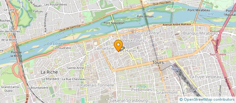 localisation de l'entreprise SCI RUE DE L'HERMITAGE  TOURS