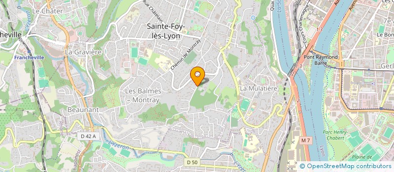 localisation de l'entreprise SCI RUE DE L'UNIVERSITE  SAINTE-FOY-LES-LYON