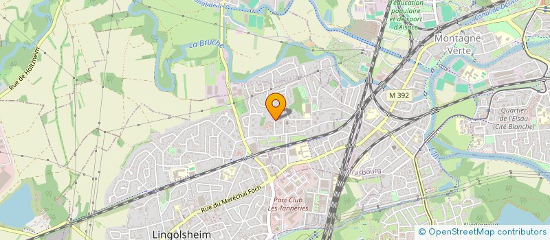 localisation de l'entreprise SCI RUE DE L'USINE  LINGOLSHEIM