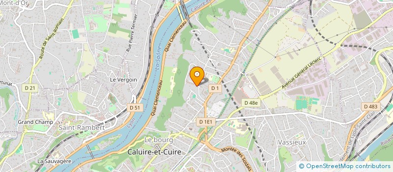 localisation de l'entreprise SCI RUE DE LA BARRE  CALUIRE-ET-CUIRE