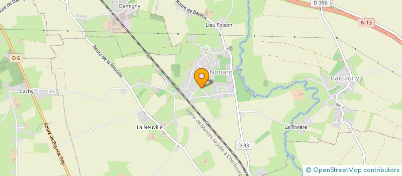 localisation de l'entreprise SCI RUE DE LA CAVE  NONANT