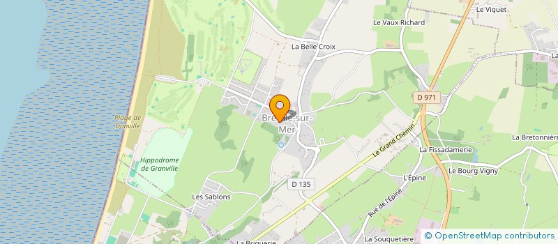 localisation de l'entreprise SCI RUE DE LA CLEF  BREVILLE-SUR-MER