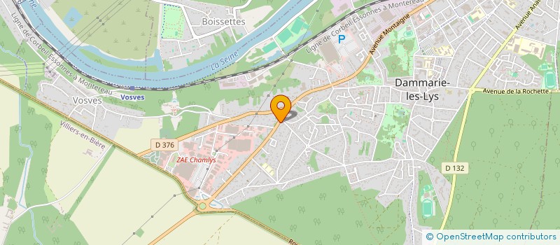 localisation de l'entreprise SCI RUE DE LA FORET à DAMMARIE-LES-LYS