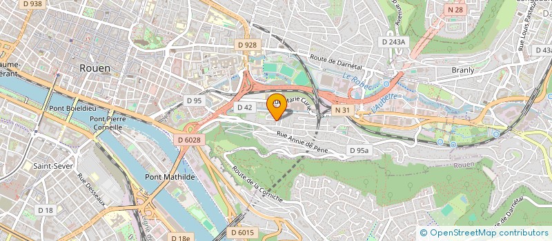 localisation de l'entreprise SCI RUE DE LA FORGE  ROUEN