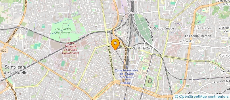 localisation de l'entreprise SCI RUE DE LA GARE à ORLEANS