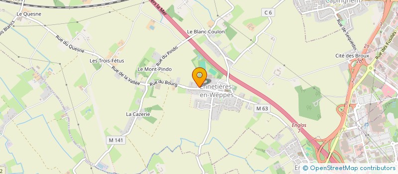 localisation de l'entreprise SCI RUE DE LA GARE  ENNETIERES-EN-WEPPES