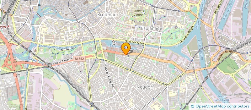localisation de l'entreprise SCI RUE DE LA GARE à STRASBOURG