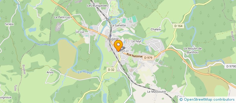 localisation de l'entreprise SCI RUE DE LA LIBERTE  BUGEAT