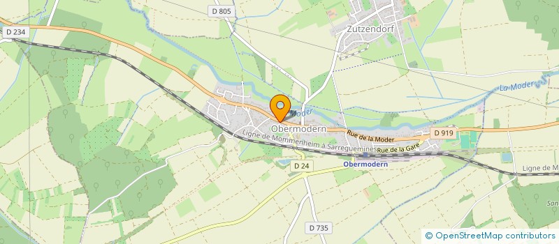 localisation de l'entreprise SCI RUE DE LA MODER  OBERMODERN-ZUTZENDORF