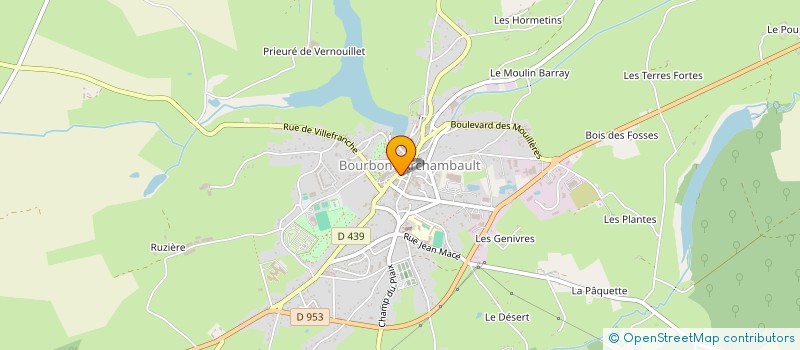 localisation de l'entreprise SCI RUE DE LA MONNAIE  BOURBON-L'ARCHAMBAULT