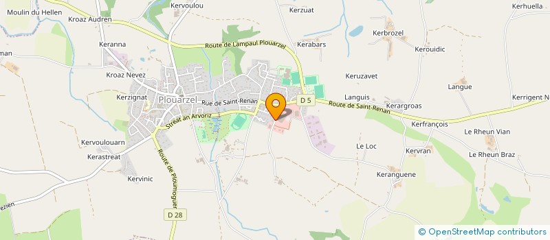 localisation de l'entreprise SCI RUE DE LA PAIX  PLOUARZEL