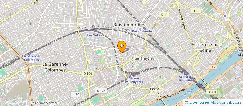 localisation de l'entreprise SCI RUE DE LA PLAGE à ASNIERES-SUR-SEINE