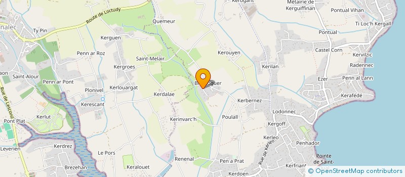 localisation de l'entreprise SCI RUE DE LA PLAGE  LOCTUDY