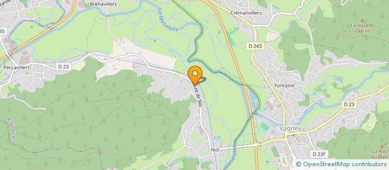 localisation de l'entreprise SCI RUE DE LA PROYE  LE SYNDICAT