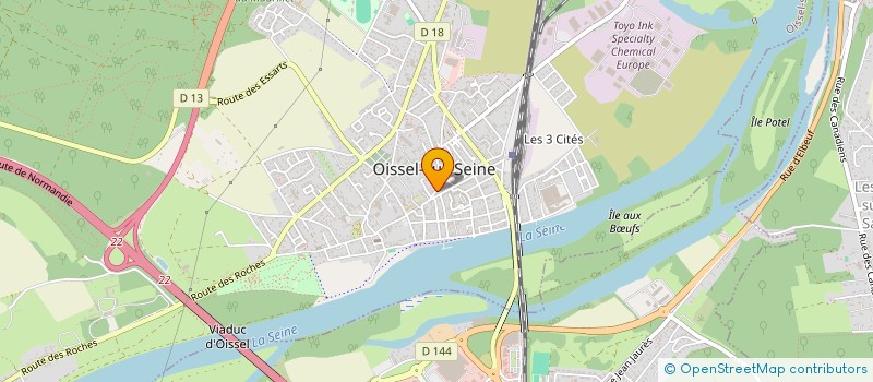 localisation de l'entreprise SCI RUE DE LA REPUBLIQUE  OISSEL