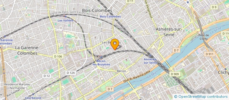 localisation de l'entreprise SCI RUE DE LA SABLIERE à COURBEVOIE