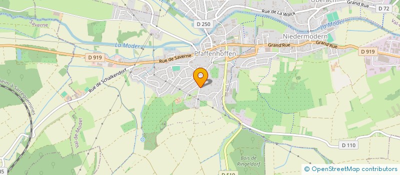 localisation de l'entreprise SCI RUE DE LA SARRE  VAL-DE-MODER