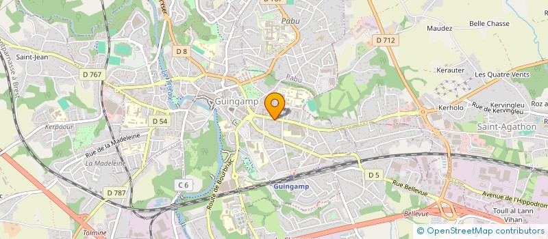 localisation de l'entreprise SCI RUE DE LA TRINITE  GUINGAMP