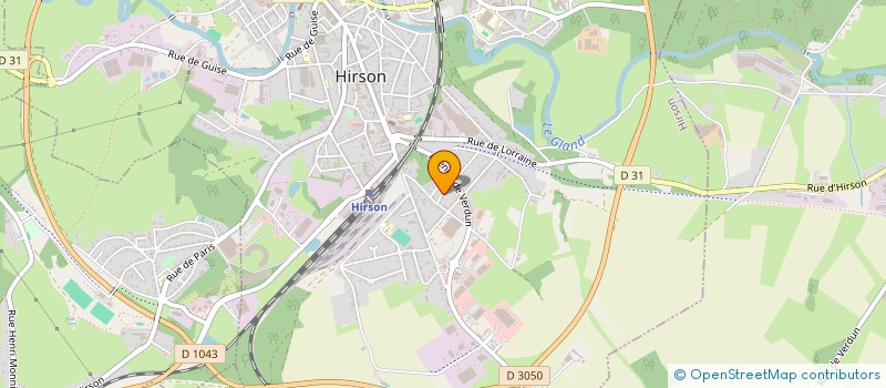 localisation de l'entreprise SCI RUE DE LA VERRERIE  HIRSON