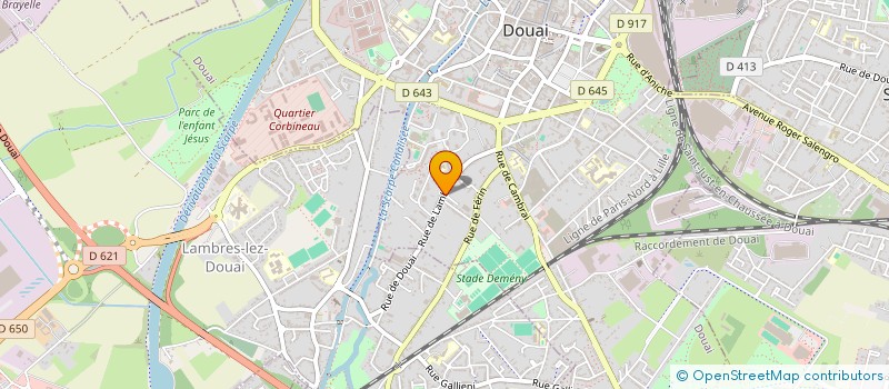 localisation de l'entreprise SCI RUE DE LAMBRES à DOUAI