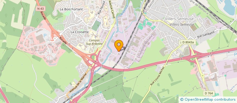 localisation de l'entreprise SCI  RUE DE LORRAINE  CHARLEVILLE-MEZIERES