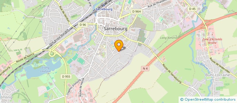 localisation de l'entreprise SCI RUE DE LUPIN à SARREBOURG