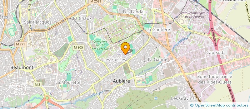 localisation de l'entreprise SCI RUE DE LYON  AUBIERE