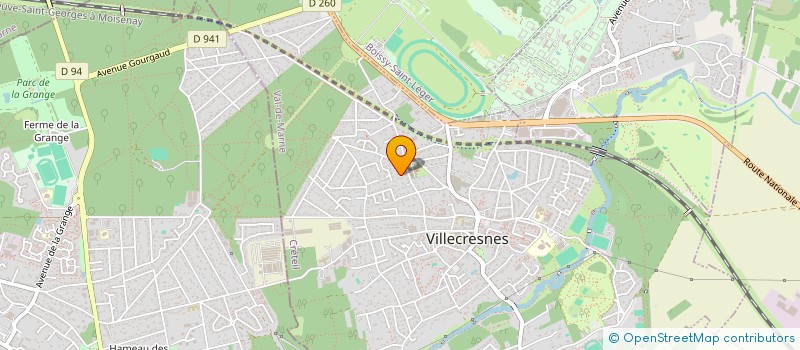 localisation de l'entreprise SCI RUE DE MANDRES  VILLECRESNES