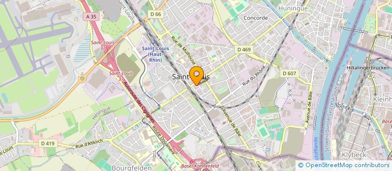 localisation de l'entreprise SCI RUE DE MULHOUSE A SAINT LOUIS  SAINT-LOUIS